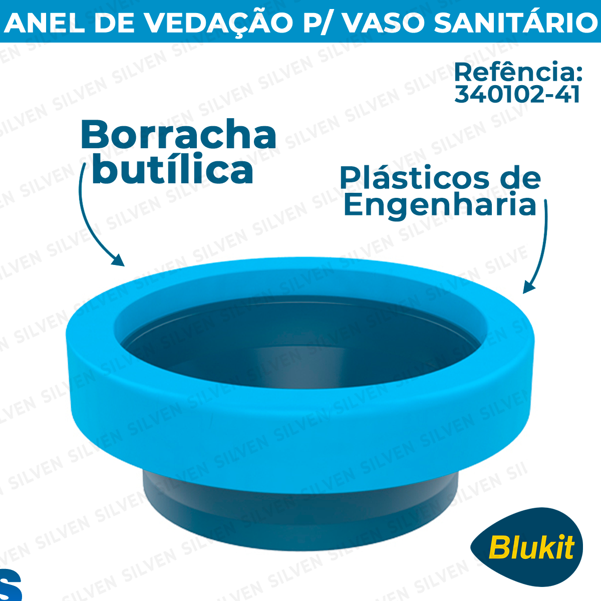 Anel De Vedação Para Vaso Sanitário Guia Blukit Silven