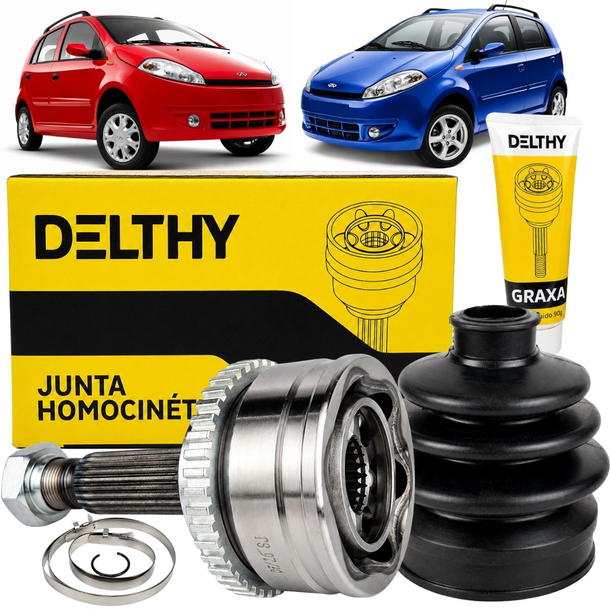 Junta Homocinética Chery Face 1.3 2012 a 2015 com ABS