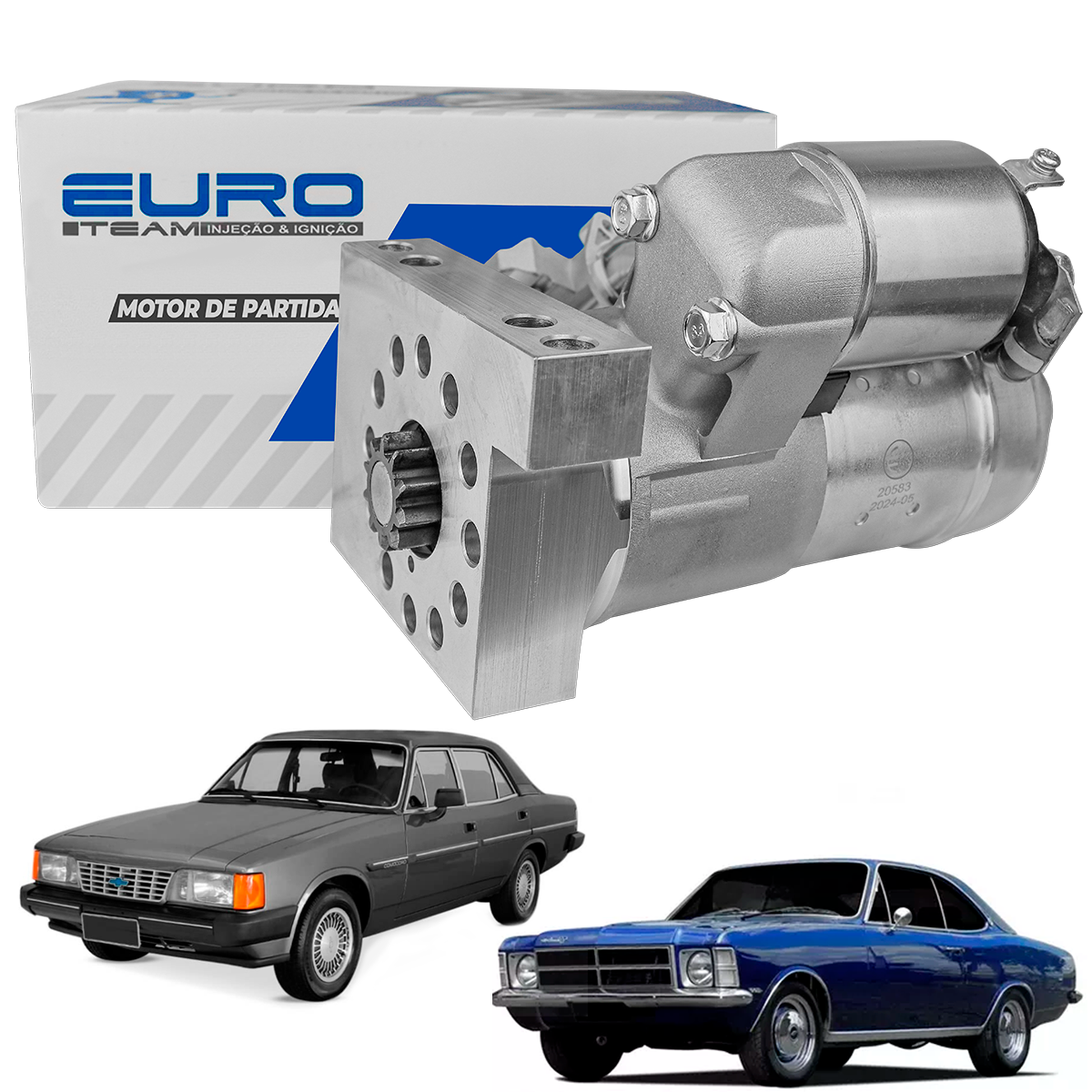 Motor De Partida Arranque Rápido Opala 4cc E 6cc 12v 10d 1968 até 1992