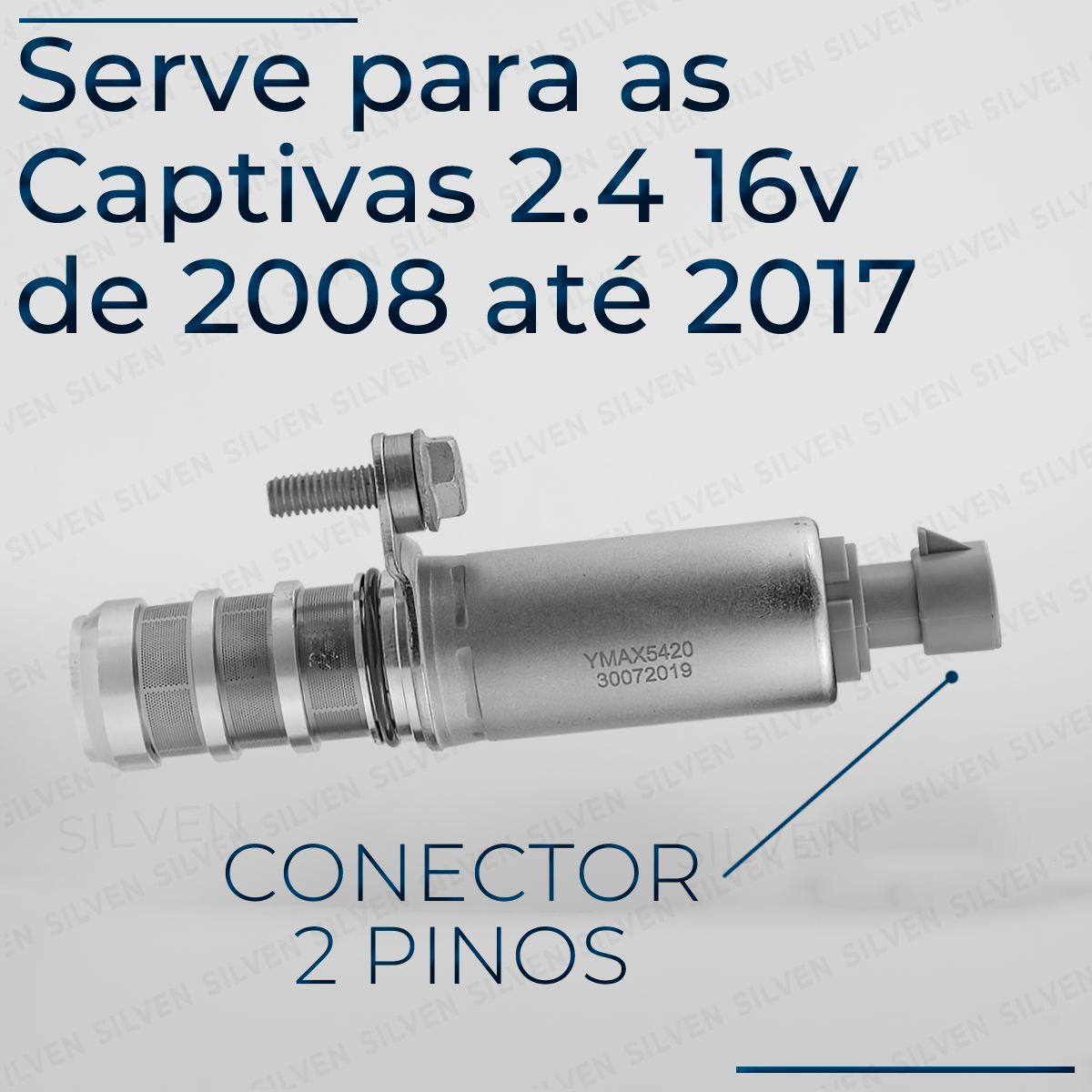 Válvula Solenoide Admissão GM Captiva Malibu 2.4 12655420 - Silven
