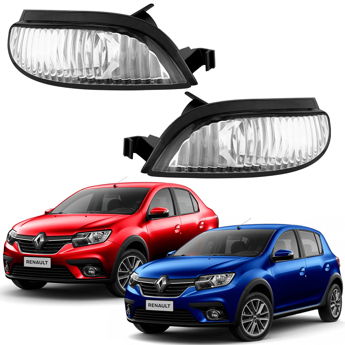 Par Pisca Seta Retrovisor Renault Sandero Logan 2014 2015 2016 2017 2018 2019 2020 2021 2022