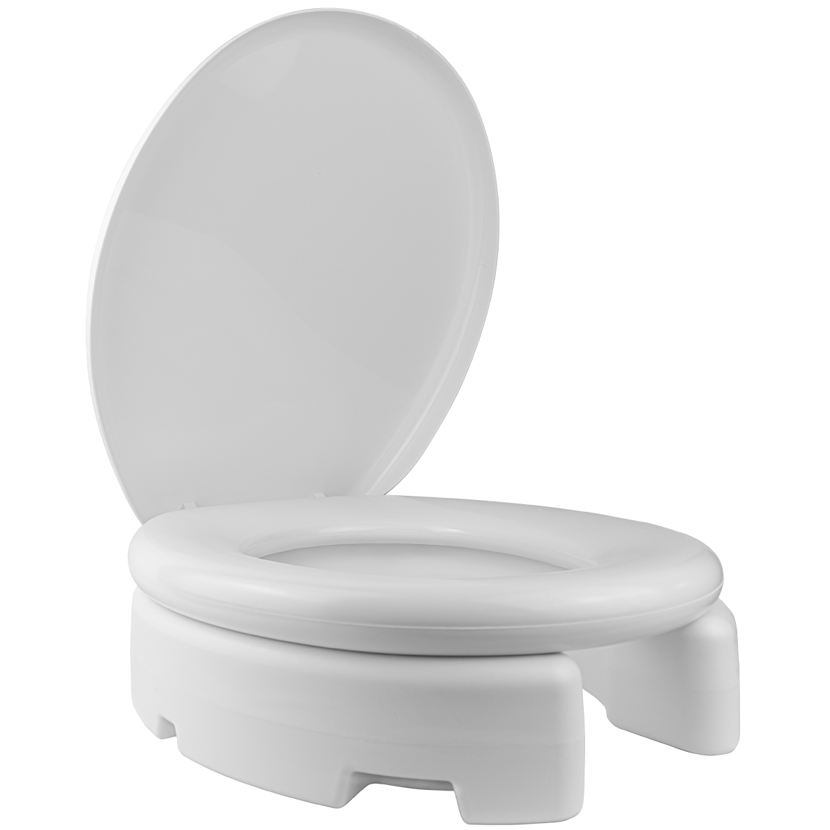 Assento De Vaso Sanitário Elevado Almofadado 7,5cm Astra Cor Branco