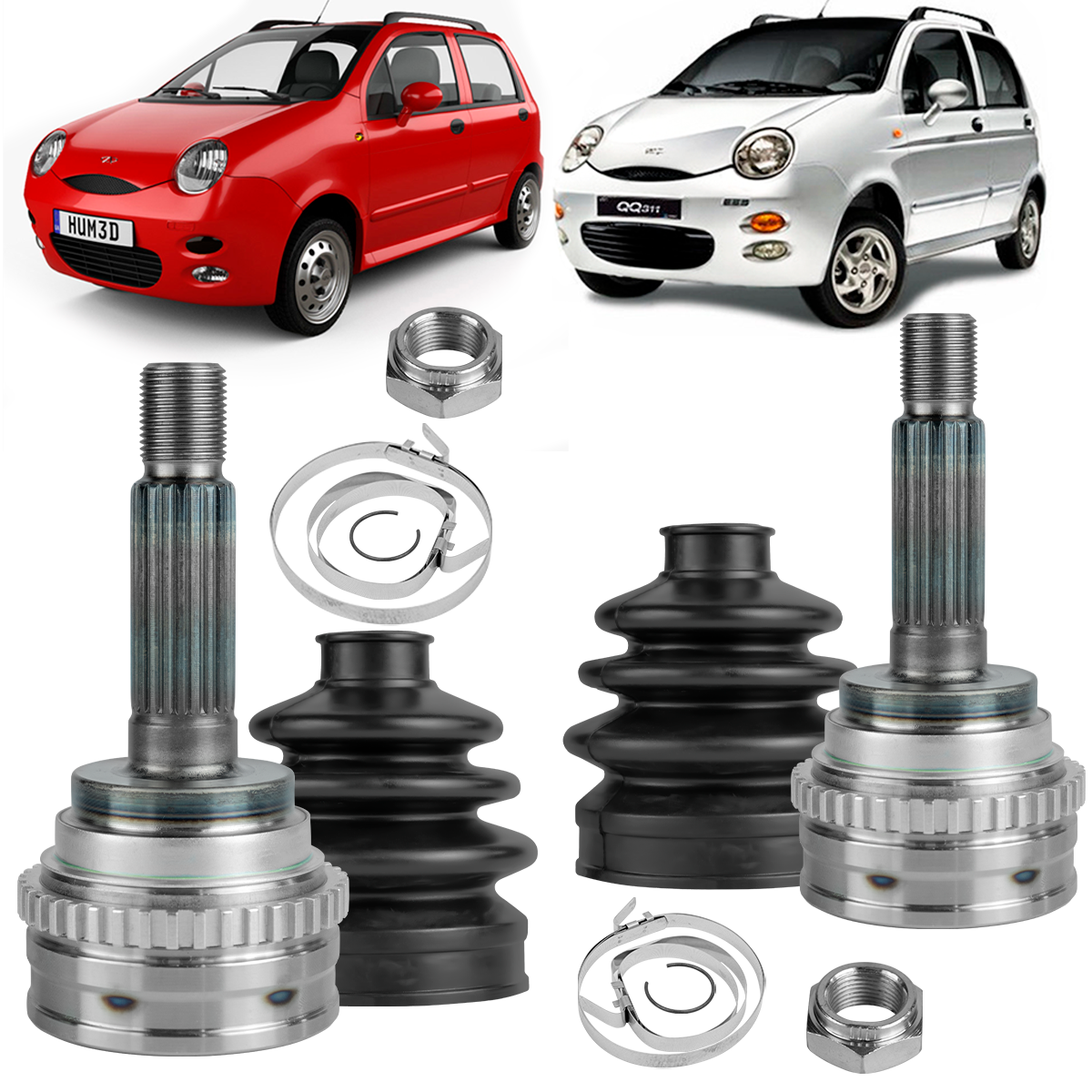 Par Junta Homocinética Chery QQ 1.1 22x19 2011 2012 2013 2014 Abs