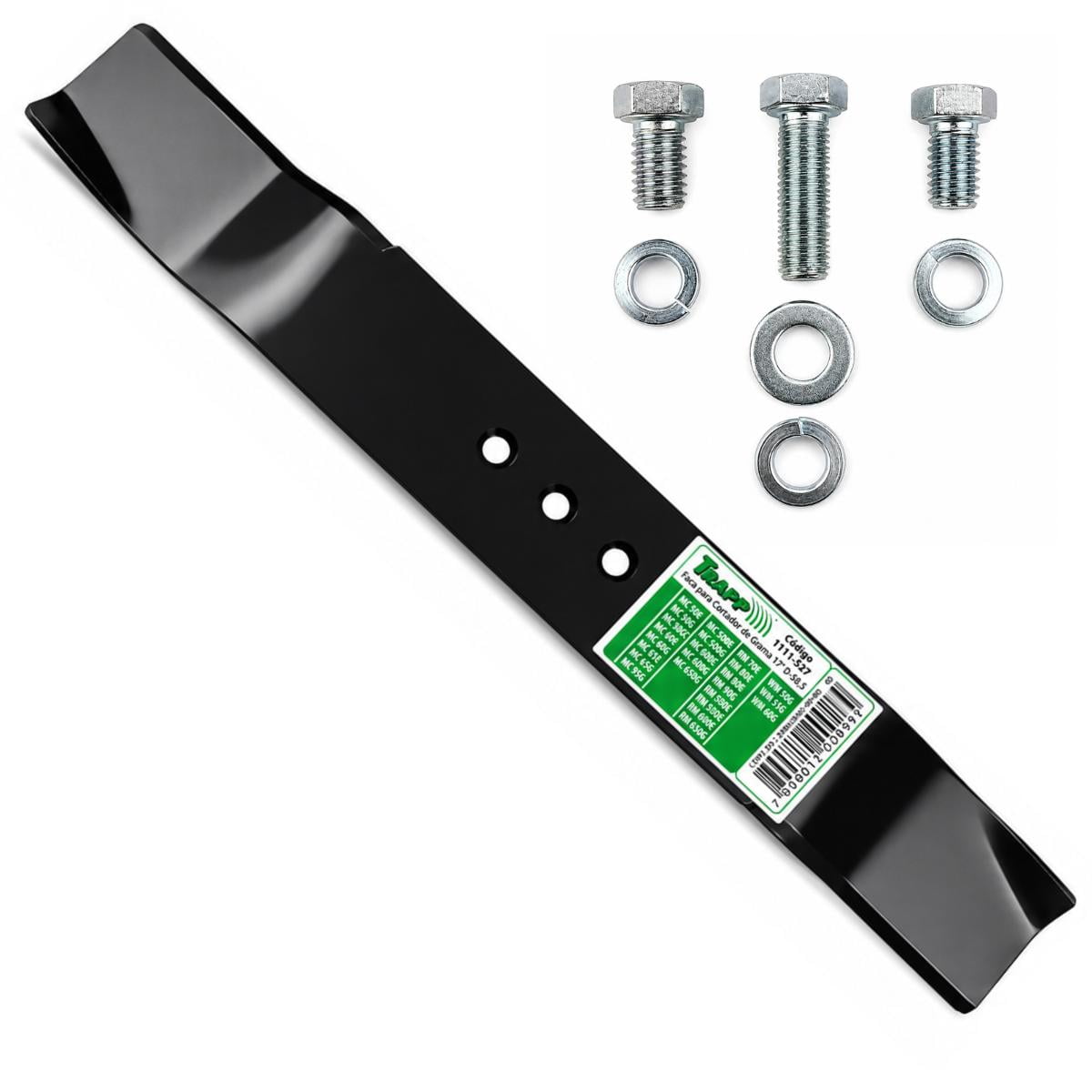 Faca para Cortador de Grama Trapp Original 2111527 com Kit de Fixação