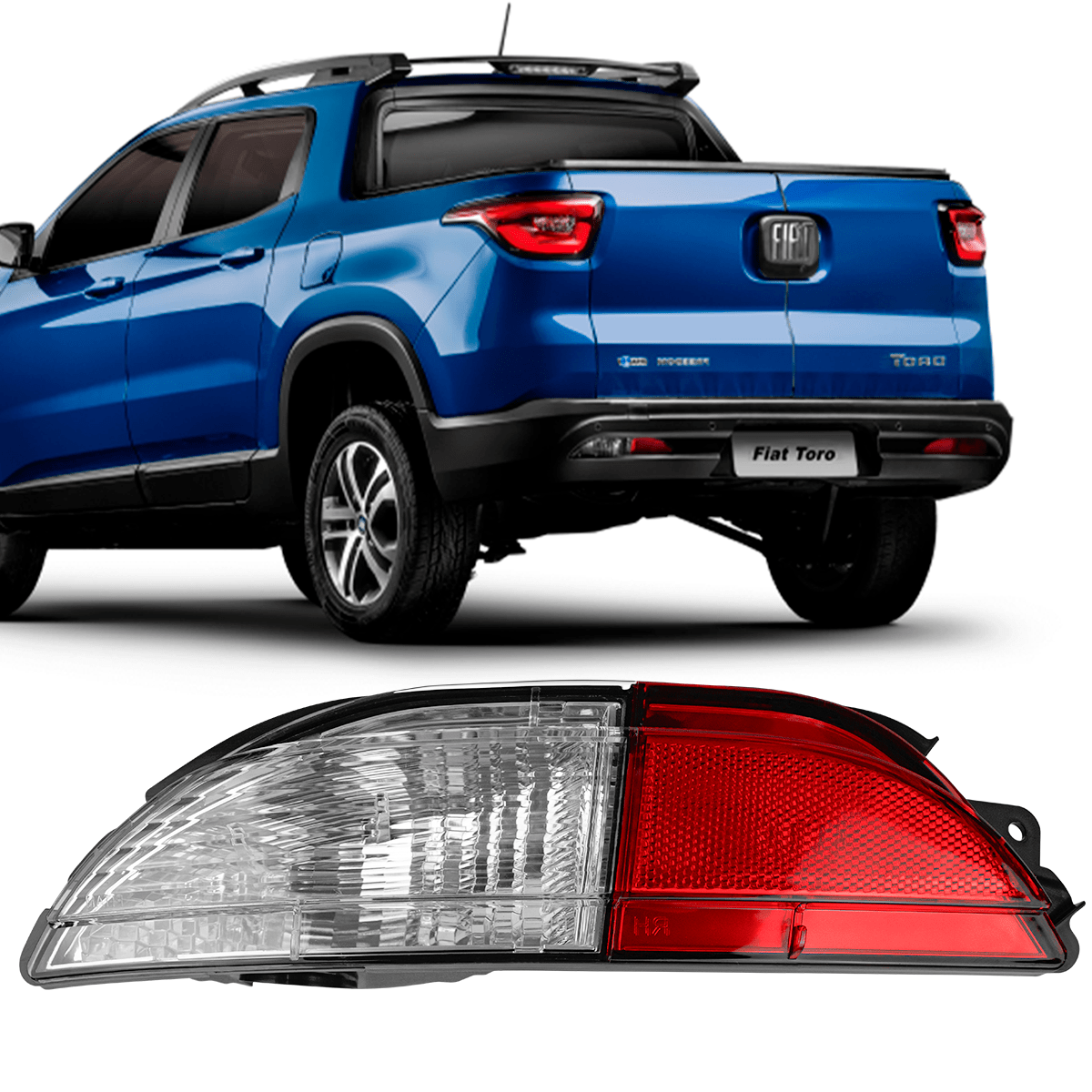 Lanterna Parachoque Luz Ré Fiat Toro 2016 2017 2018 2019 Lado Direito ou Esquerdo Original FITAM