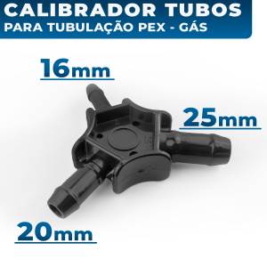 Escareador Calibrador Universal de Tubo Pex Gás Multicamadas 16mm 20mm 25mm