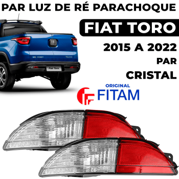 Par Lanterna Parachoque Luz Ré Fiat Toro 2016 2017 2018 2019 2020 2021 2022