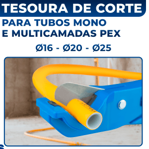 Calibrador Escareador De Tubos + Tesoura Cortar Tubo Pex Multicamadas