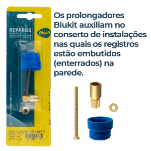 Prolongador Registro Docol Castelo Padrão 10mm Blukit