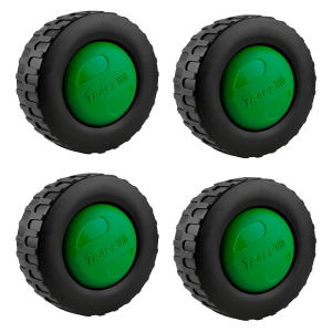 Kit 04 Rodas + Calotas P/ Cortador De Grama SL 30T TS 70Trapp