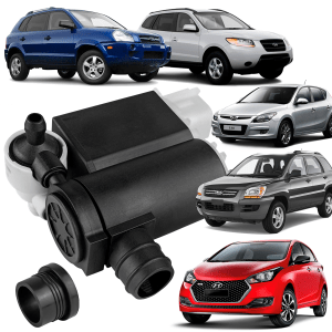 Bomba Esguicho Água Parabrisa Hb20 1.0 1.6 I30 1.6 1.8 2.0 Tucson 2.0 2.7 Veloster 1.6 Sportage ix35 2.0 2.7 Bomba Esguicho Água Parabrisa Hb20 1.0 1.6 I30 1.6 1.8 2.0 Tucson 2.0 2.7 Veloster 1.6 Sportage ix35 2.0 2.7