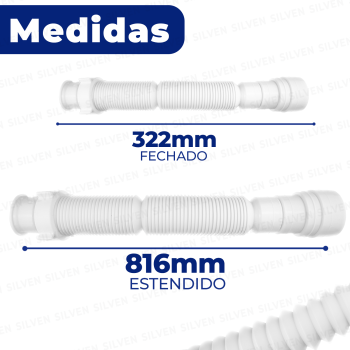 Sifão Sanfonado Universal Branco - Astra