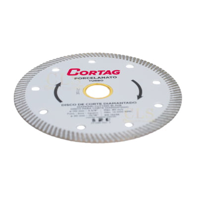 Kit com 3 Discos de Corte Diamantado para Porcelanato e Cerâmica Cortag 