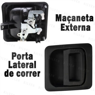 Maçaneta Puxador Externa da Porta Corrediça da Fiat Ducato, Peugeot Boxer e Citroen Jumper