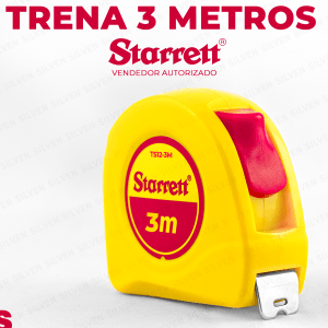 Trena De Bolso 3 Metros Profissional Starrett Fita De Aço