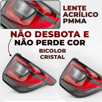 Par Lanterna Traseira Fiat Strada Nova 2020 2021 2022 2023 2024 Direita Esquerda Original Fitam