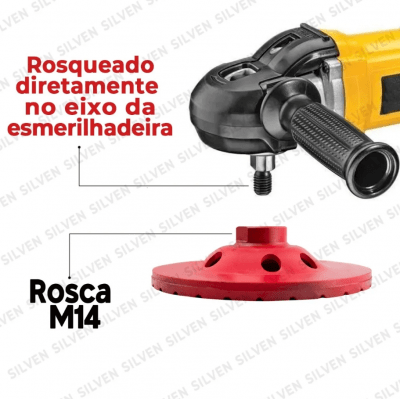 Disco de Desbaste para Concreto Diamantado para Esmerilhadeira Lixadeira 115mm Cortag