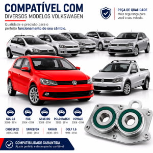 Rolamento Duplo do Câmbio VW Gol, Fox, Voyage, Saveiro, Polo
