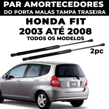 Par Amortecedor Porta Malas Honda Fit 2003 2004 2005 2006 2007 2008 Tampa traseira pistão