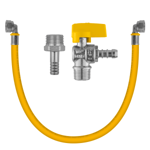Kit 1 Metro Tubo Pex 16mm P/ Gás + Cotovelos + Registro + Adaptador