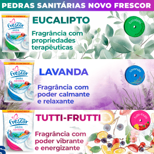 Cartela Kit 12un Pedra Sanitária Odorizante Vaso Sanitário 18g Lavanda Eucalipto Tutti-Frutti
