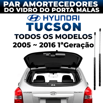 Par Amortecedor Do Vidro Tucson Porta Mala Hyundai 2005 2006 2007 2008 2009 2010 2011 2012 2013 2014 2015 2016