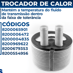 Trocador De Calor Renault Master 2.5 16v G9u 2005 2006 2007 2008 2009 2010 2011 