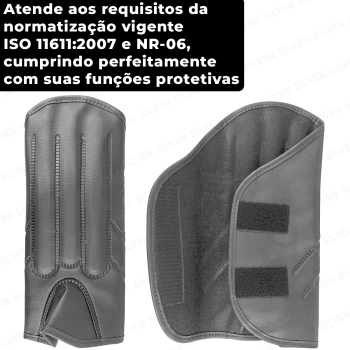 Perneira Bidim C/ Velcro 3 Talas Aço Proteção Cobra Tecmater