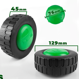 Kit 04 Rodas + Calotas P/ Cortador De Grama SL 30T TS 70Trapp