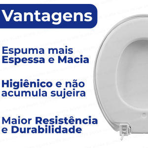 Tampa Assento Sanitário Do Vaso Almofadado Macio Universal