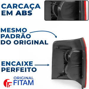 Par Lanterna Traseira Fumê EcoSport 4x4 4WD 2.0 2004 2005 2006 2007