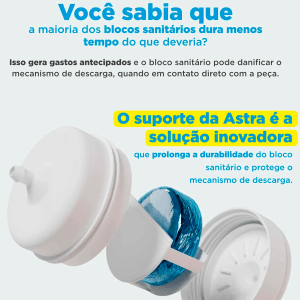 Suporte para Bloco Sanitário Universal P/ Caixa Acoplada	