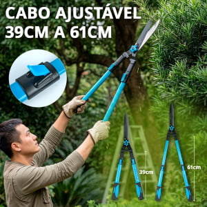 Tesoura De Poda com Cabo Extensível Ajustável Profissional Jardim Jardinagem