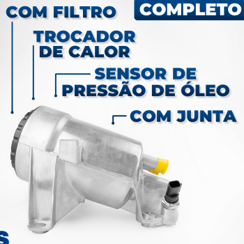 Radiador Resfriador De Óleo Renault Master 2.5 Turbo 2005 2006 2007 2008 2009 2010 2011 2012 2013 2014 2015