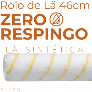 Rolo De Lã Sintética Antirrespingo Econômico Compel 46cm
