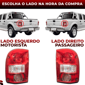 Lanterna Sinaleira Traseira Ford Ranger Cristal 2005 2006 2007 2008 2009 Original FITAM