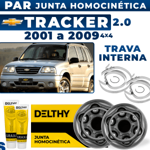 Junta Ponteira Homocinética Tracker 2.0 2001 2002 2003 2004 2007 2008 2009 29x26 Gasolina Diesel