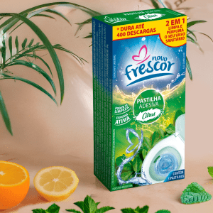 Kit 3 Pastilha Adesiva Floral Vaso Sanitário Citrus Odorizante Perfume Banheiro
