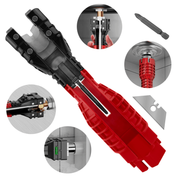 Chave Hidráulica Multiuso 18 em 1 Para Torneiras Pia Encanamentos