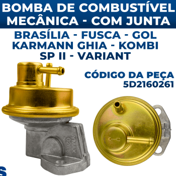 Bomba Combustível Mecânica Fusca Kombi Brasilia Gol Variant 1.3 1.5 1.6 5D2160261