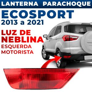Lanterna Parachoque Luz de Neblina Esquerda Ecosport 2013 2014 2015 2016 2017 2018 2019 2020 2021
