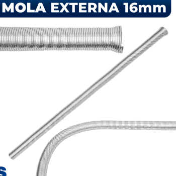 Mola Externa Pex Curva 16mm Tubo Multicamadas Gás Ar condicionado Astra