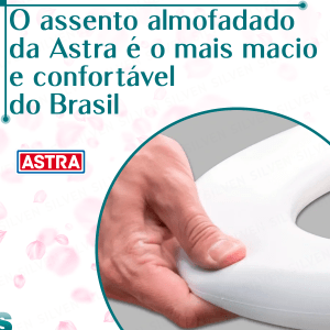 Tampa Assento Sanitário Almofadado Oval Removivel Fecha Suave com Amortecedor branco Universal + Bloco Pedra Aromatizador Sanitario para Caixa Acoplada