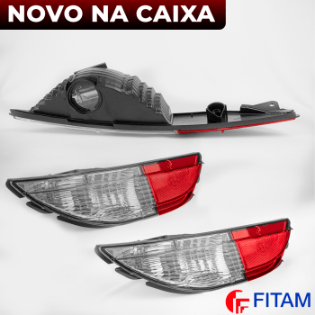 Par Lanterna Parachoque Luz Ré Fiat Toro 2016 2017 2018 2019 2020 2021 2022