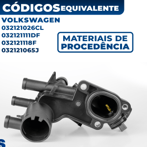 Carcaça Cavalete Válvula Termostática Completa Fox Spacefox Crossfox Gol G5 G6 Flex