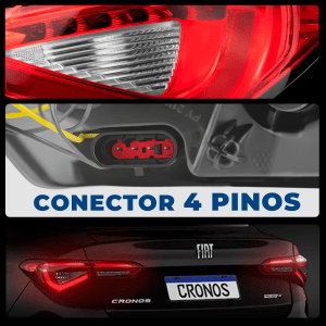 Lanterna Traseira Canto Led Fiat Cronos 2017 2018 2019 2020 2021 2022 2023 2024 2025