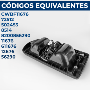Maçaneta Externa Porta Lateral Renault Master 2003 2004 2005 2006 2007 2008 2009 2010 2011 2012