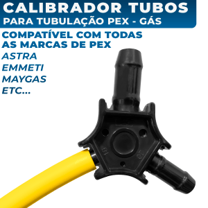 Escareador Calibrador Universal de Tubo Pex Gás Multicamadas 16mm 20mm 25mm