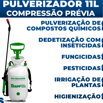 Pulverizador 11 Litros Lateral de Compressão Prévia SX-CS11B Trapp