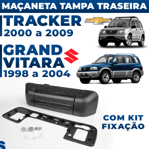 Maçaneta Tampa Traseira Porta Mala Tracker 2000 À 2009 Grand Vitara 1998 a 2004